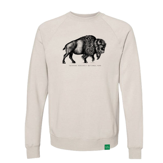 Bison Sketch Crewneck Sweatshirt