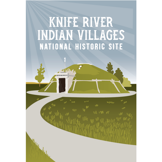 KNRI Earthlodge Sketch Magnet