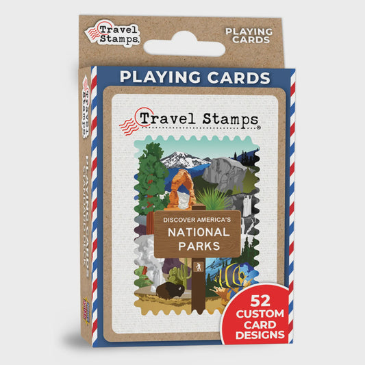 National Parks Travel Stamps Playing Cards