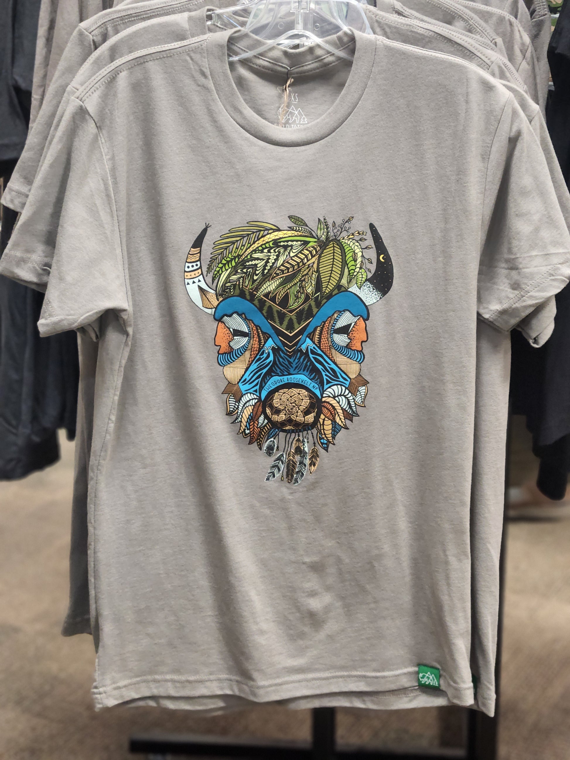 Boho Bison T-shirt Hung