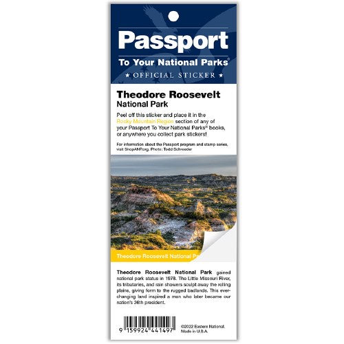 Theodore Roosevelt NP Passport Sticker