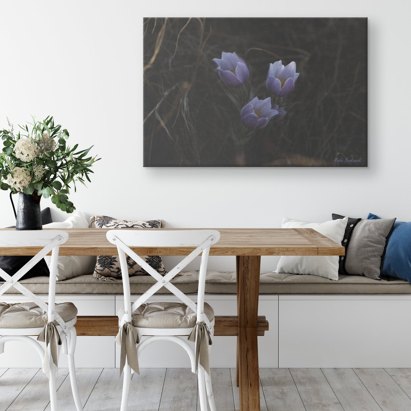 Flower Canvas by Maria Borkoswki Wall