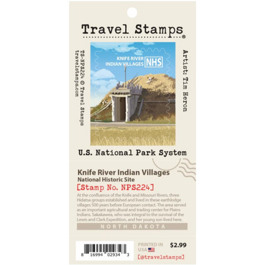 Knife River Indian Villages NHS Travel Stamp