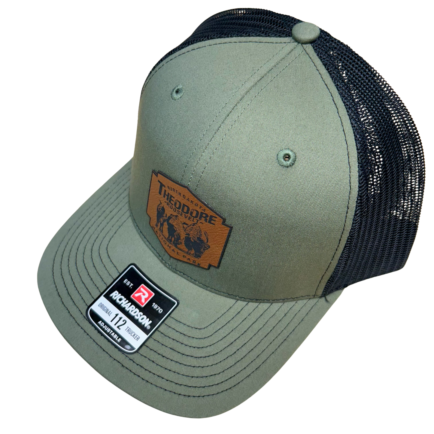 TRNP Bison Leather Patch Hat