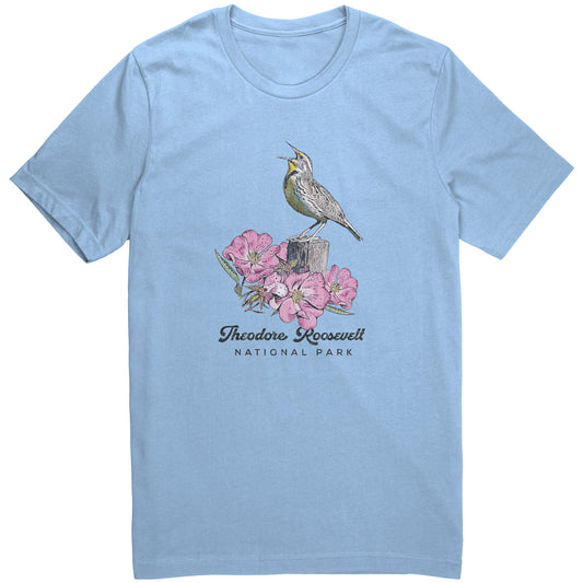 Meadowlark T-shirt Pink Baby Blue