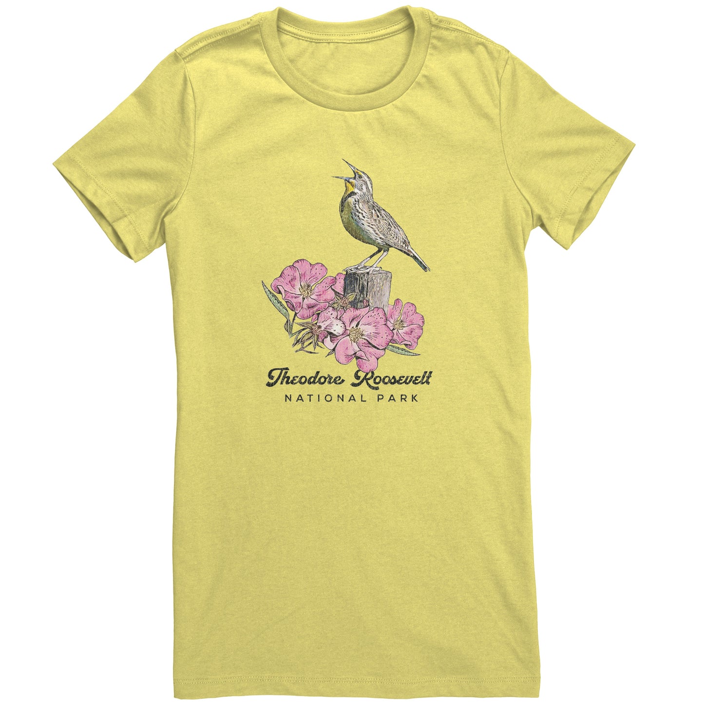 Meadowlark T-shirt Pink Yellow