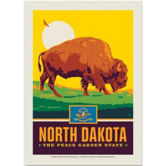 North Dakota State Pride Vertical Sticker