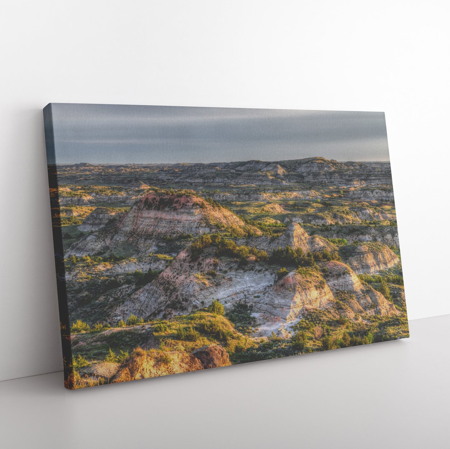 Painted Canyon Canvas Print Floor