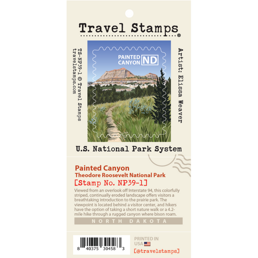 Painted Canyon Travel Stamp