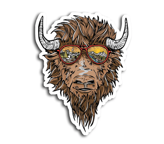 Groovy Mike Bison Sticker