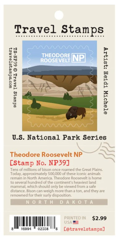 Theodore Roosevelt National Park Travel Stamp