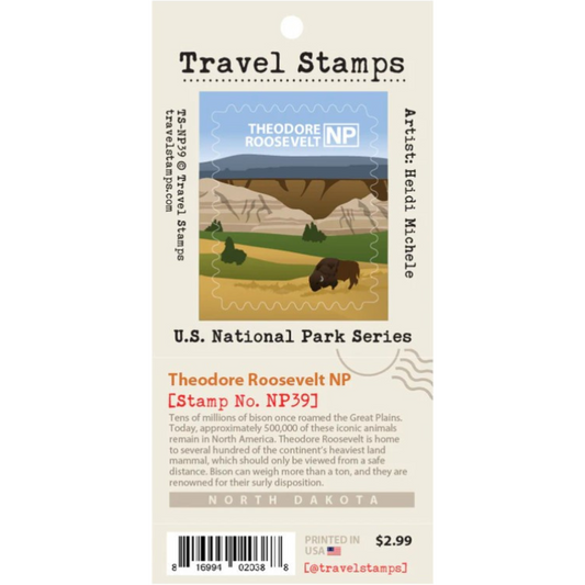 Theodore Roosevelt National Park Travel Stamp