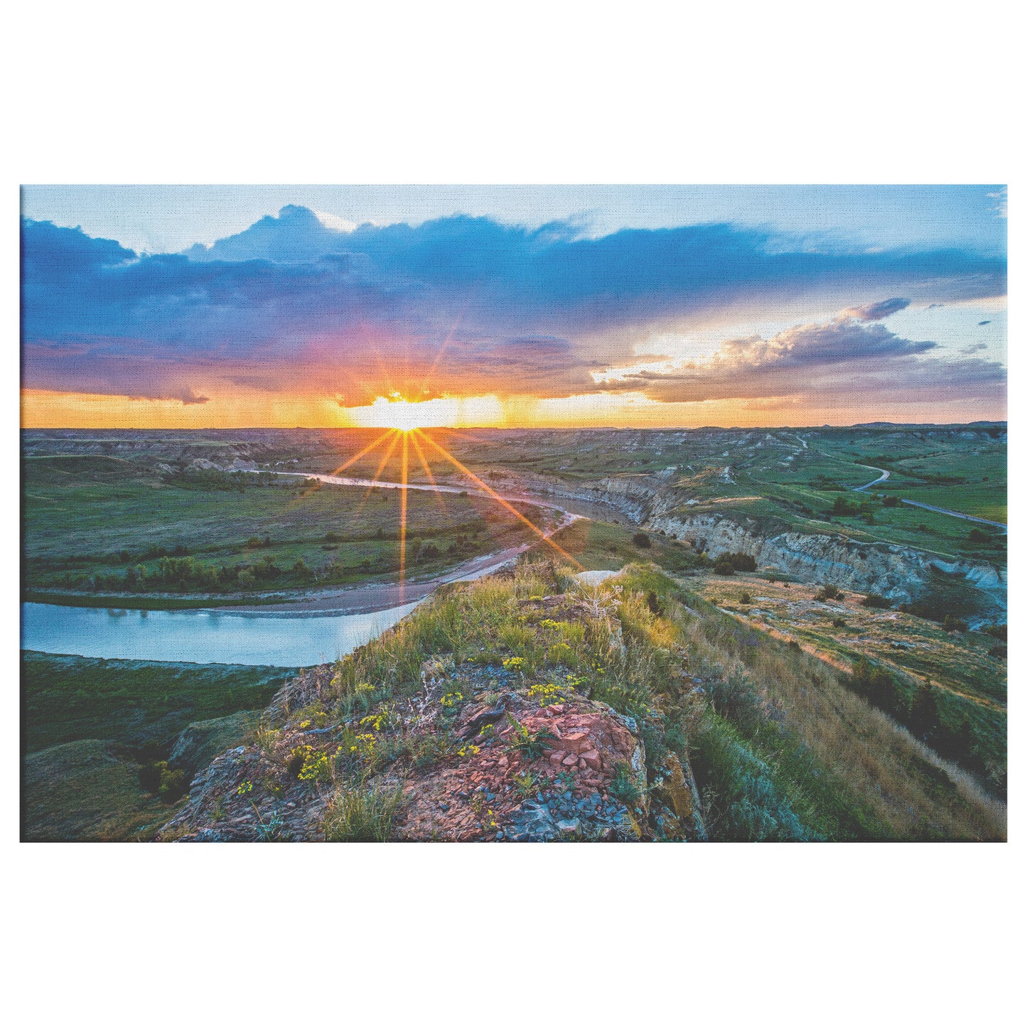 Wind Canyon Canvas by David Bruner