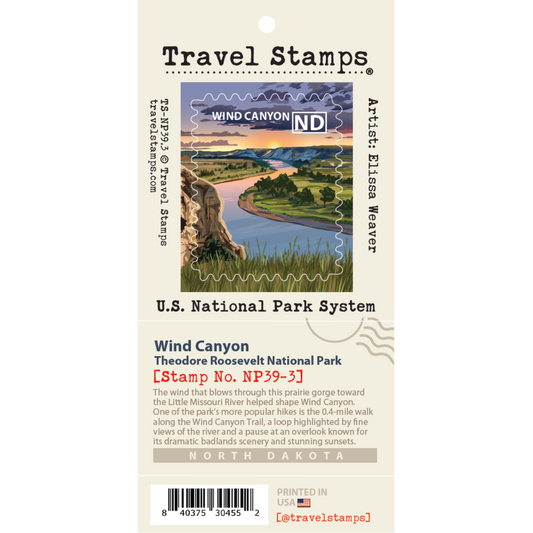 Wind Canyon Travel Sticker