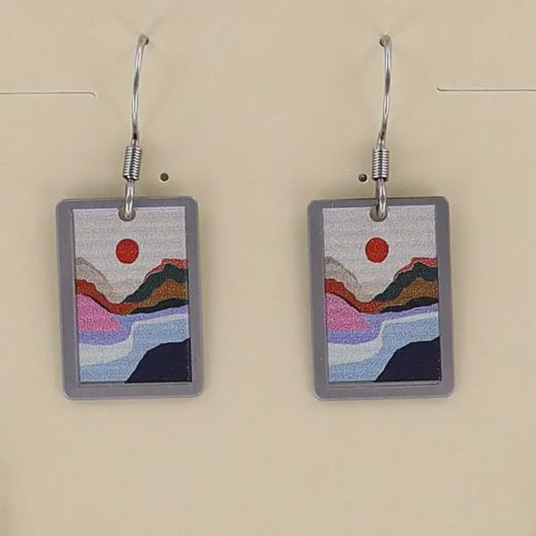 Earring Dangle River Runs Through
