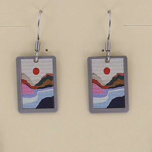 Earring Dangle River Runs Through