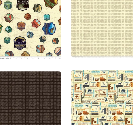 Fat Quarter Pack - National Park Fabric