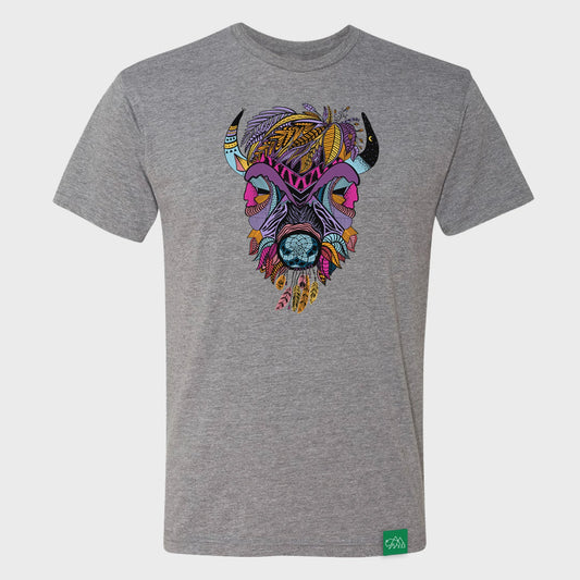BOHO Bison Tri-blend T-shirt - TRNP