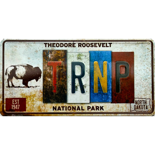 TRNP License Plate Tin Magnet